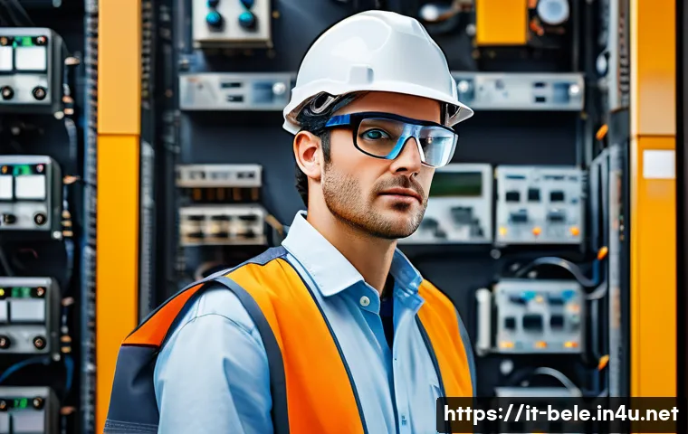 건축전기설비기사 자격증 시험장 후기 - 0 Automation Specialist**
"A dynamic, high-tech depiction of a dedicated Italian electrical engineer...